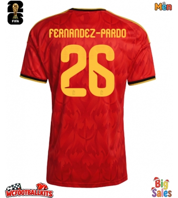 Belgium Matias Fernandez-Pardo #26 Replica Home Stadium Shirt World Cup 2026 Short Sleeve